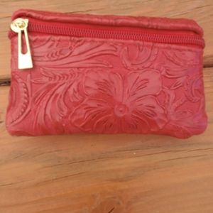 Leather coin purse